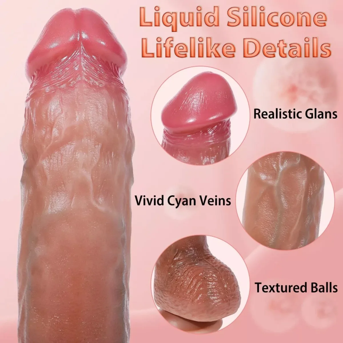 Realistic Thrusting + Vibrating Dildo — image 5